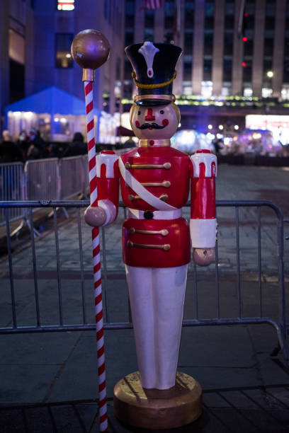 istock Vertical shot of a nutcracker figurine outdoors 1454142333
