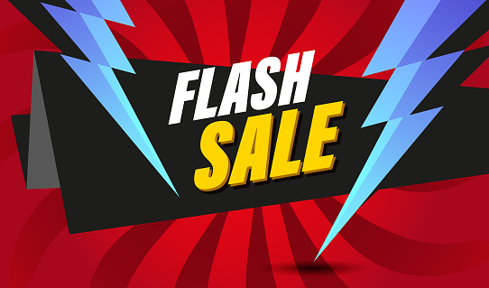 Discount sale days poster with Flash Sale text