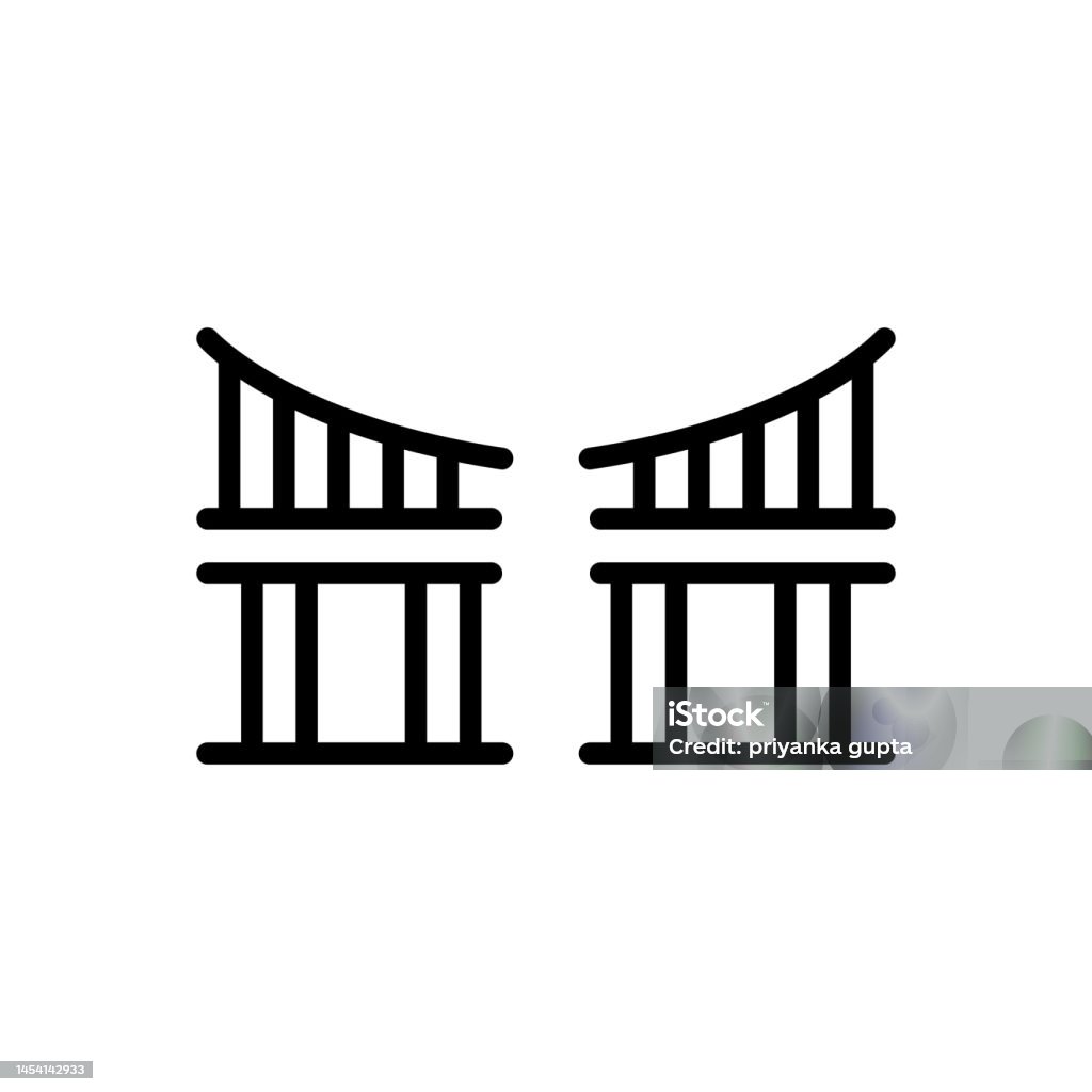 Gaps Interval Stock Illustration - Download Image Now - Bridge - Built ...