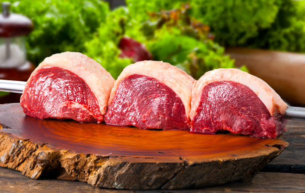 Brazilian Picanha. Raw meat Brazilian Picanha. Raw meat food cut of meat stock pictures, royalty-free photos & images