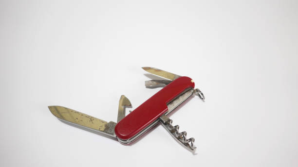 istock red swiss knife set 1454147538