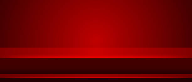 istock 3d rendering red pedestal stage with cylinder podium spotlight background cosmetic product display 1454162303