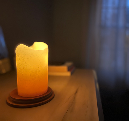 Candle on Dresser