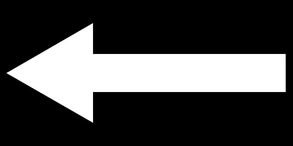 Abstract white arrows on black background