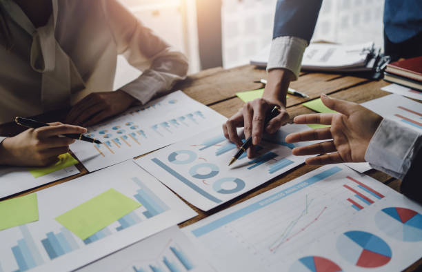 istock Teamwork process, business people discussing planning strategy new business development and ideas at meeting. 1454164038