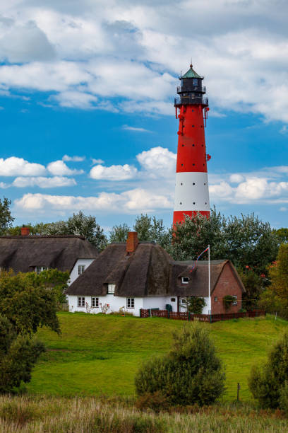 The Lighthouse of Pellworm in Schleswig Holstein stock photo