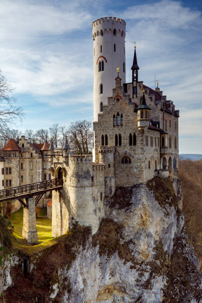 The Castle Lichtenstein in Baden Württemberg Germany stock photo