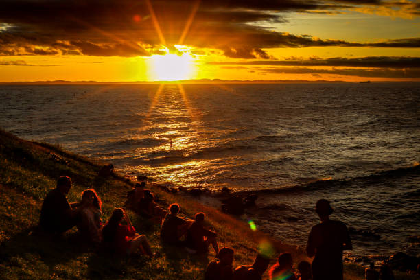Por do sol no farol da Barra. Sunset at the Farol da Barra