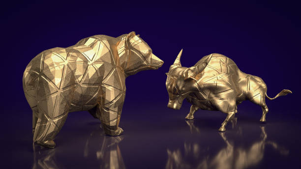 istock The bull and bear gold for business concept 3d rendering 1454173126