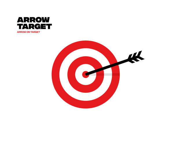 Target Target, Arrow, Forest, Camping Area archery target group of objects target sport stock illustrations