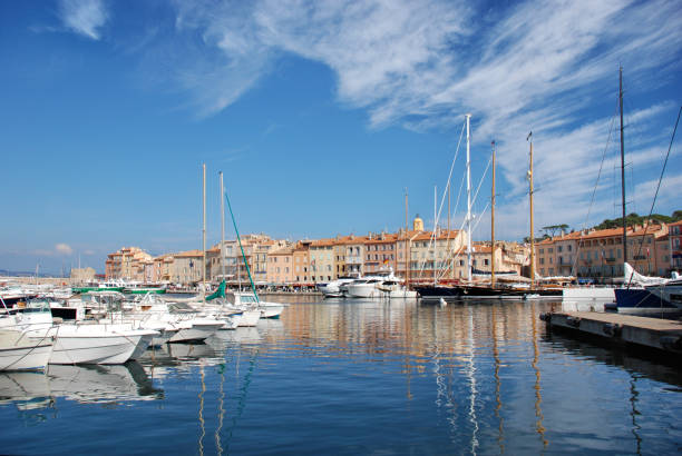 istock Saint Tropez harbor in summer 1454188177