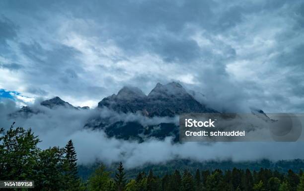 Wetterstein Mountains Alps Bavaria Stock Photo - Download Image Now - Aspirations, Bavarian Alps, Beauty In Nature