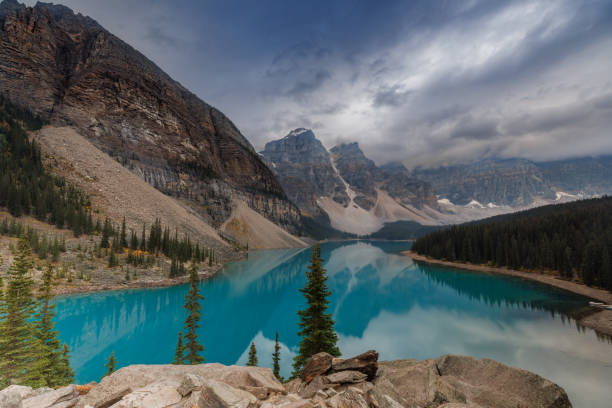Moraine lake in Alberta Canada
