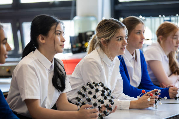 istock Teenage Girls in Class 1454190613