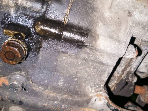 istock oil leak in motorcycle engine 1454191429