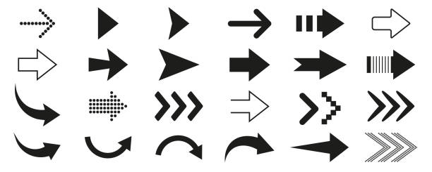 drukować - arrow sign stock illustrations