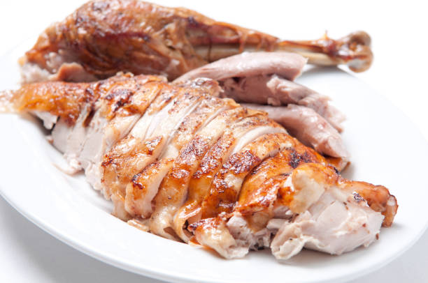 roast turkey dinner with seasonal vegetables for a family holiday meal