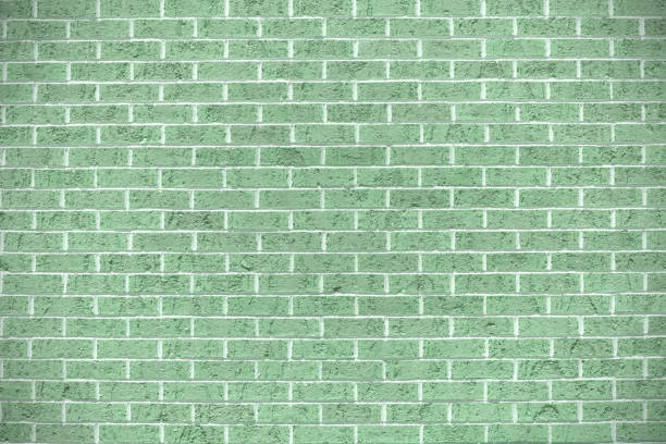 Teal or petrol narrow stone wall background texture