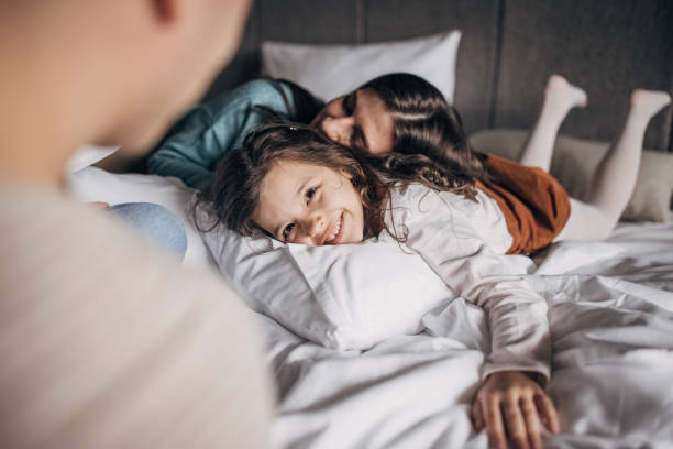 istock Family in hotel suite 1454207217