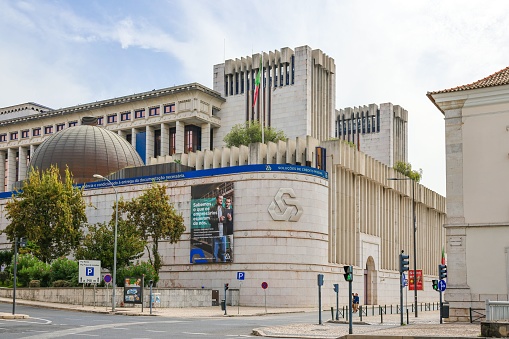 Lisbon, Portugal – December 01, 2022: The historic building of the headquarters of Caixa Geral de Depositos on Avenida Joao XXI in Lisbon