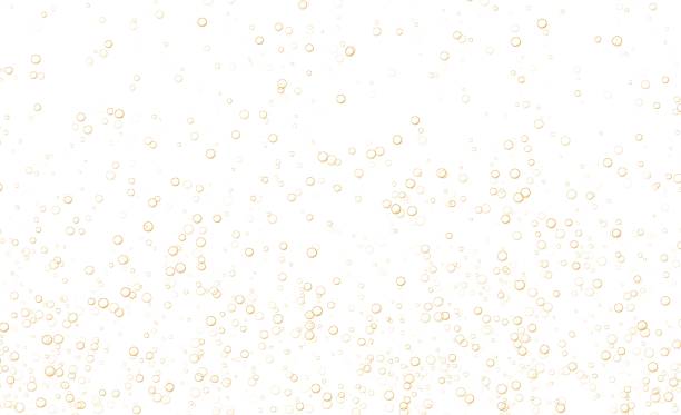 Underwater fizzing bubbles, soda or champagne carbonated drink, orange sparkling water. Effervescent drink. Aquarium, sea, ocean bubbles vector illustration. Underwater fizzing bubbles, soda or champagne carbonated drink, orange sparkling water. Effervescent drink. Aquarium, sea, ocean bubbles vector illustration. Champagne stock illustrations