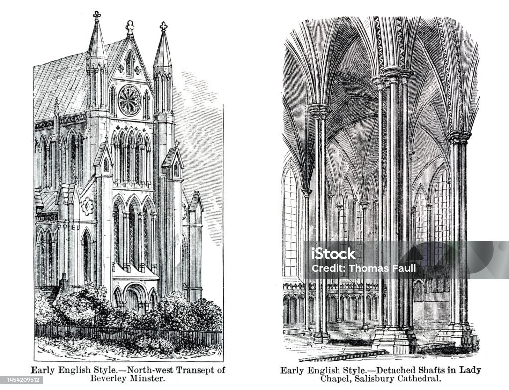 Ilustración de Arquitectura De La Iglesia De Estilo Inglés Temprano y más Vectores Libres de Derechos de Anticuado - iStock Ilustración de Arquitectura De La Iglesia De Estilo Inglés Temprano y más Vectores Libres de Derechos de Anticuado - iStock