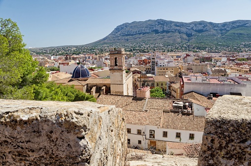 Albarracin village skyline in Teruel Aragon declared one of the most beautiful villages in Spain