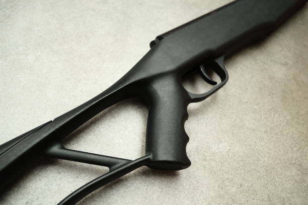 istock Weapons for hunting and hitting the target. Trigger and butt 1454212245