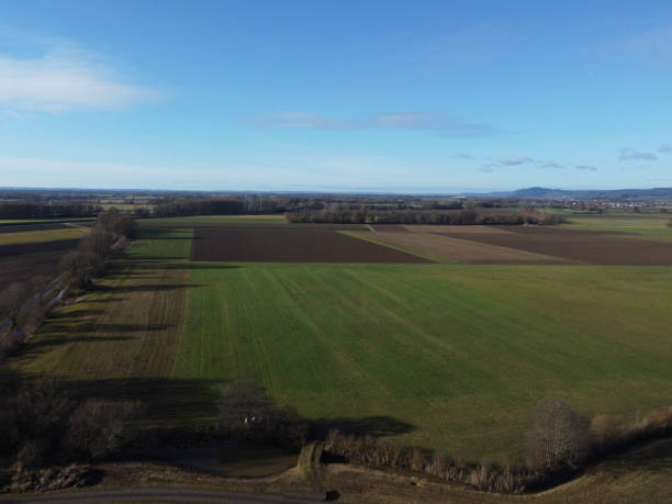 istock Danube valley with fertile fields and good farming 1454217377