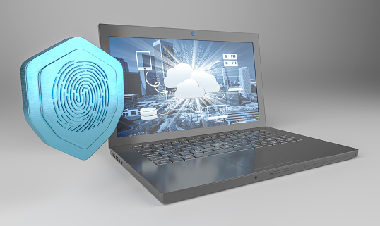Data security concept with finger print and laptop

Screen : https://www.freepik.com/free-photo/saas-concept-collage_26301286.htm#query=database&position=8&from_view=search&track=sph