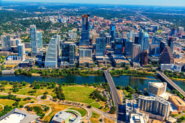 istock Aerial View of Austin Texas 1454229291