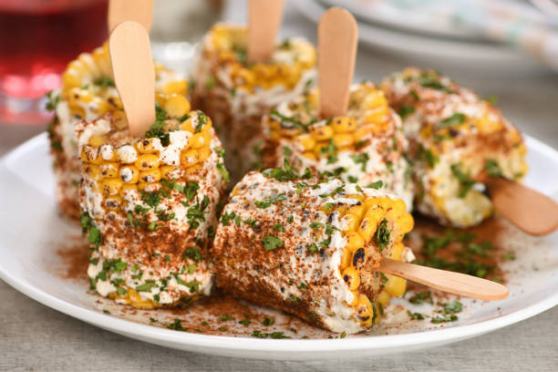 istock Spicy corn on the cob in spices 1454235749