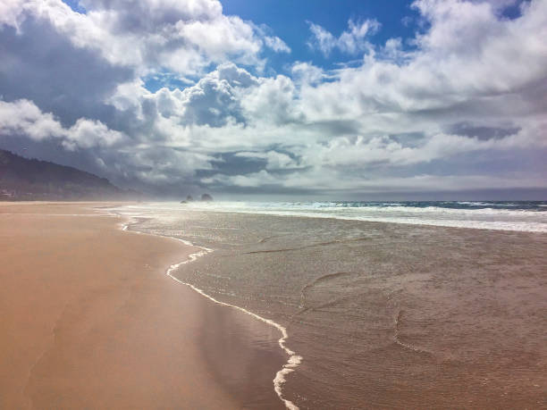 Spiaggia costiera dell'Oregon - foto stock