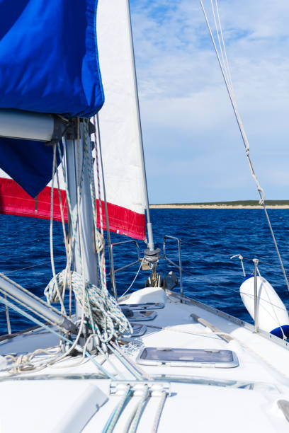 istock View from the sailboat while out on the sea 1454246078