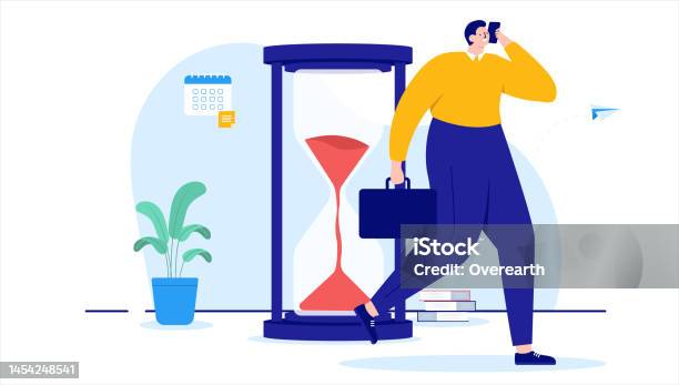 Busy Now Busy Working Business Person Stock Illustration - Download Image Now ...
