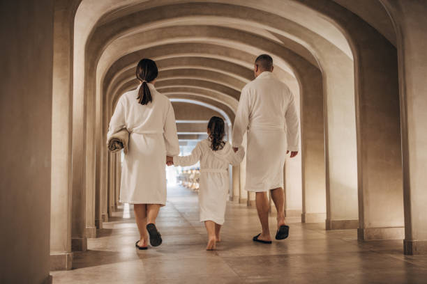 istock Family in luxury hotel 1454263959