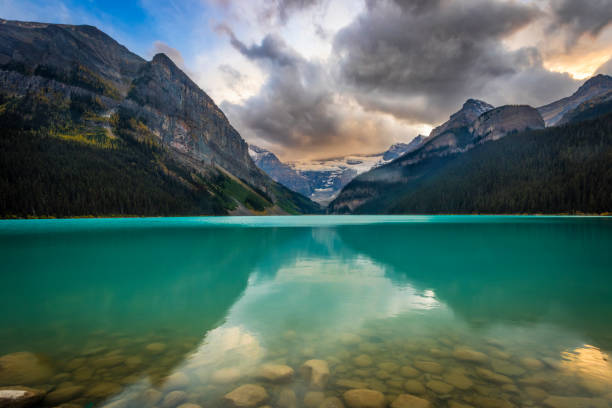 istock Dawn over Lake Louise 1454265229
