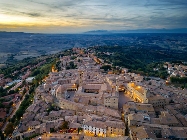istock Volterra, Italian medieval town from drone 1454275448