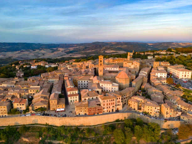 istock Volterra, Italian medieval town from drone 1454275464