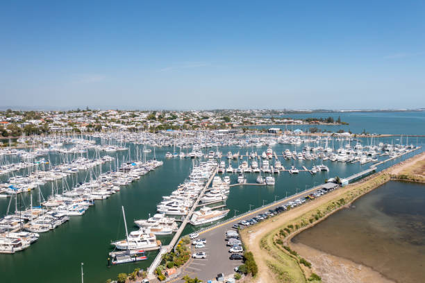 istock Beautiful view over Manly Harbour Marina in Queensland 1454283359
