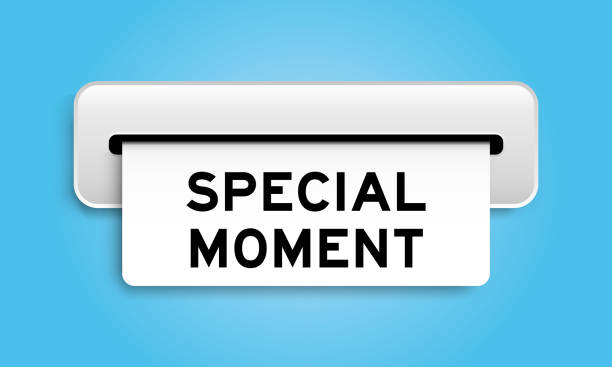 istock White coupon banner with word special moment from machine on blue color background 1454289689