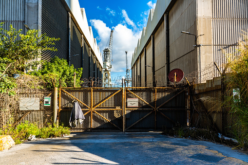 Industrial plant entrance