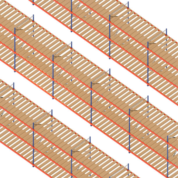 3d Empty Racking 60+ Warehouse Shelving Storage Metal Pallet Racking System Stock Photos ...