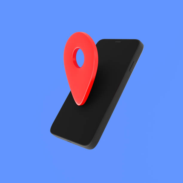 istock smartphone with location pin icon cartoon style 3d rendering 1454295738