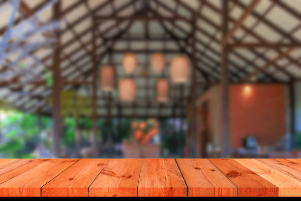 istock perspective wooden board over blurred reception 1454297706