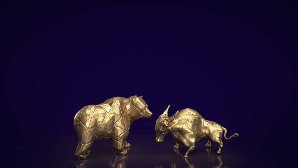 istock The bull and bear gold for business concept 3d rendering 1454302170