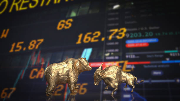 istock The bull and bear gold for business concept 3d rendering 1454302176