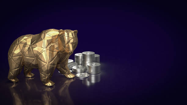 istock The gold bear and coins for business concept 3d rendering 1454302202