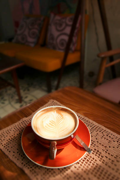 istock Latte Art in vintage style coffee shop 1454304853