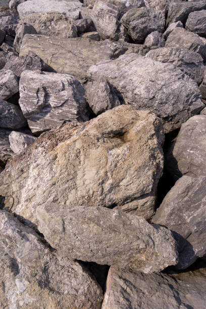 istock Rock formations showing textures and outcrops formed by weather and time landscape 1454304883